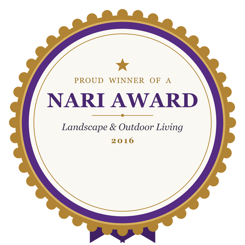 Proud Winner of a NARI Award - Landscape & Outdoor Living